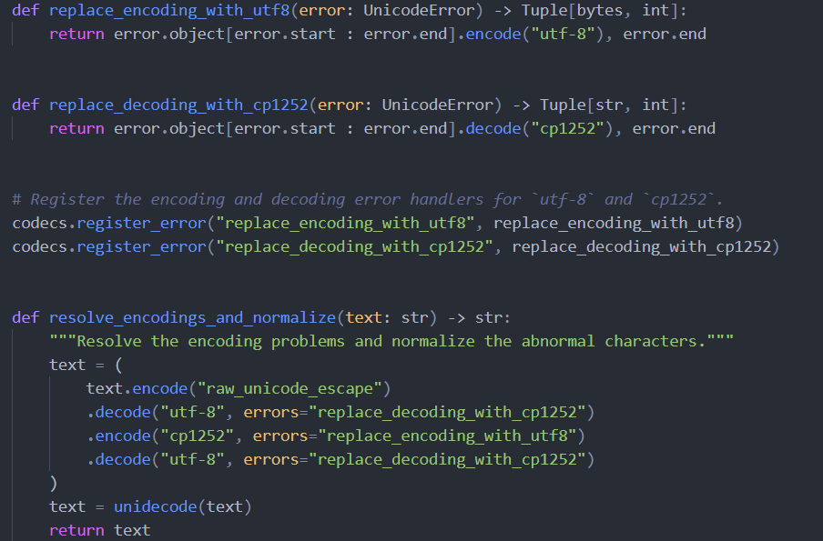 Encoding Fix Code